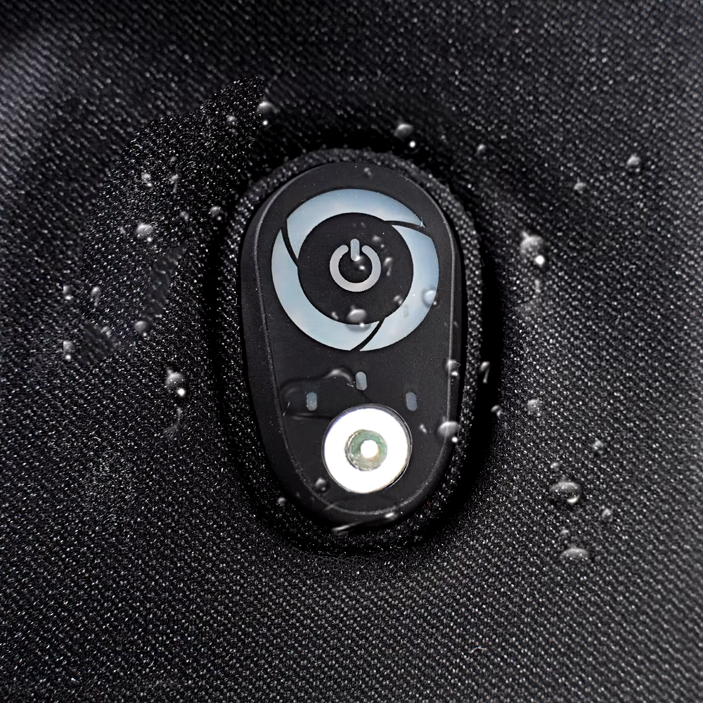 Velucaa glove waterproof power button and charging port